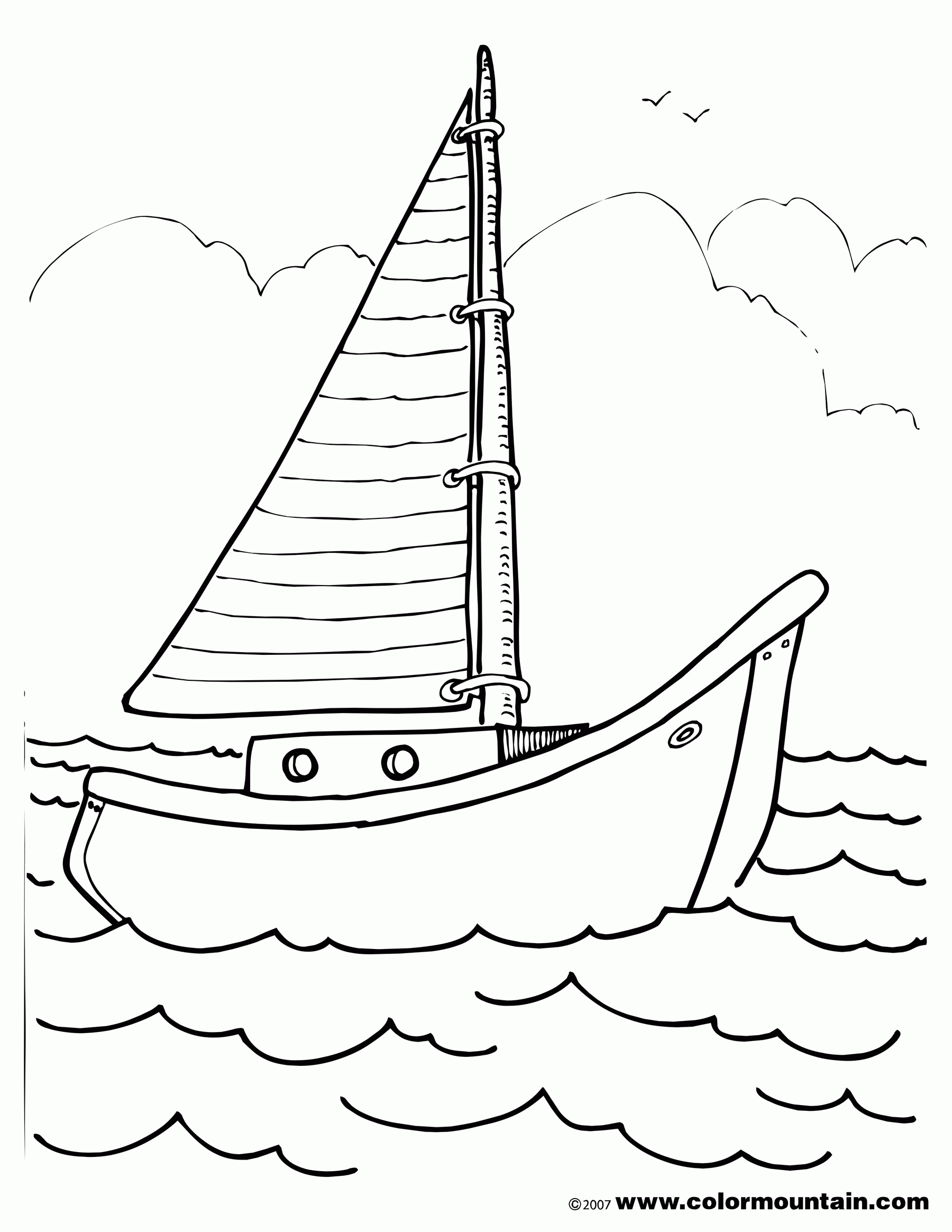 30 Boat Coloring Pictures 5