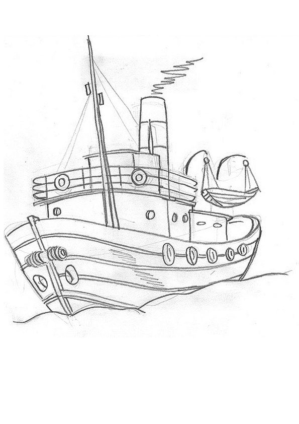 30 Boat Coloring Pictures 7