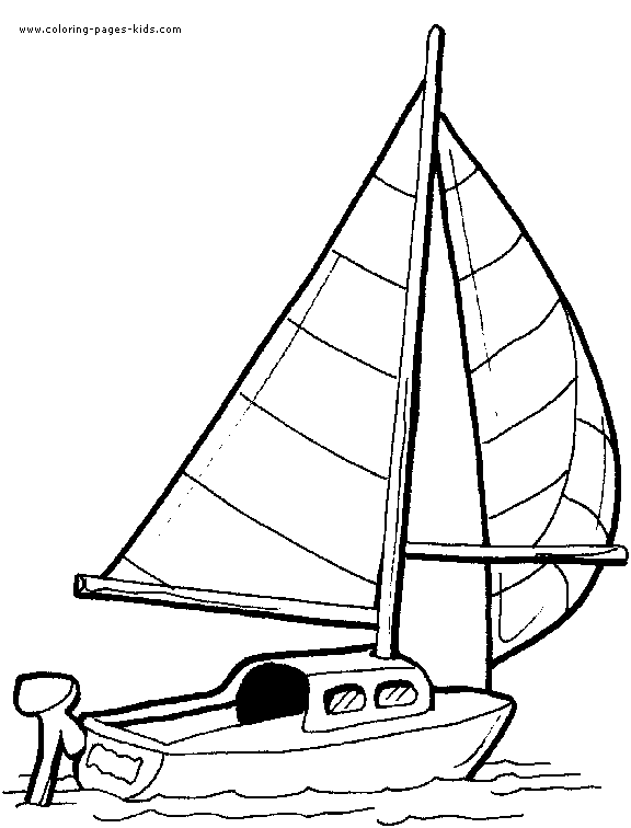 30 Boat Coloring Pictures 9