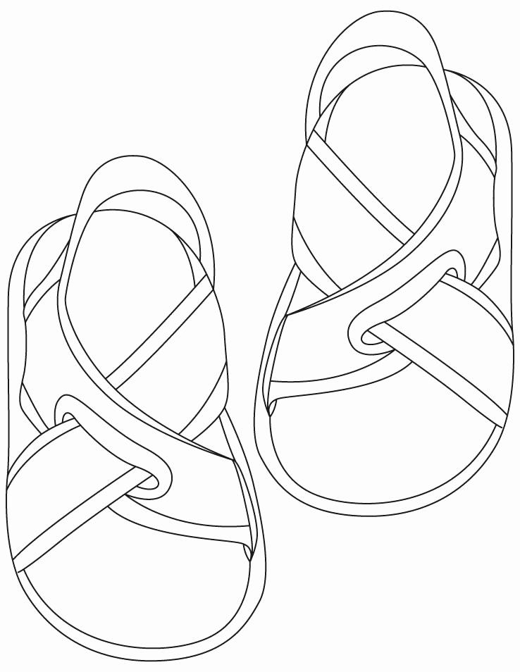 35 Coloring Pages Flip Flops 13