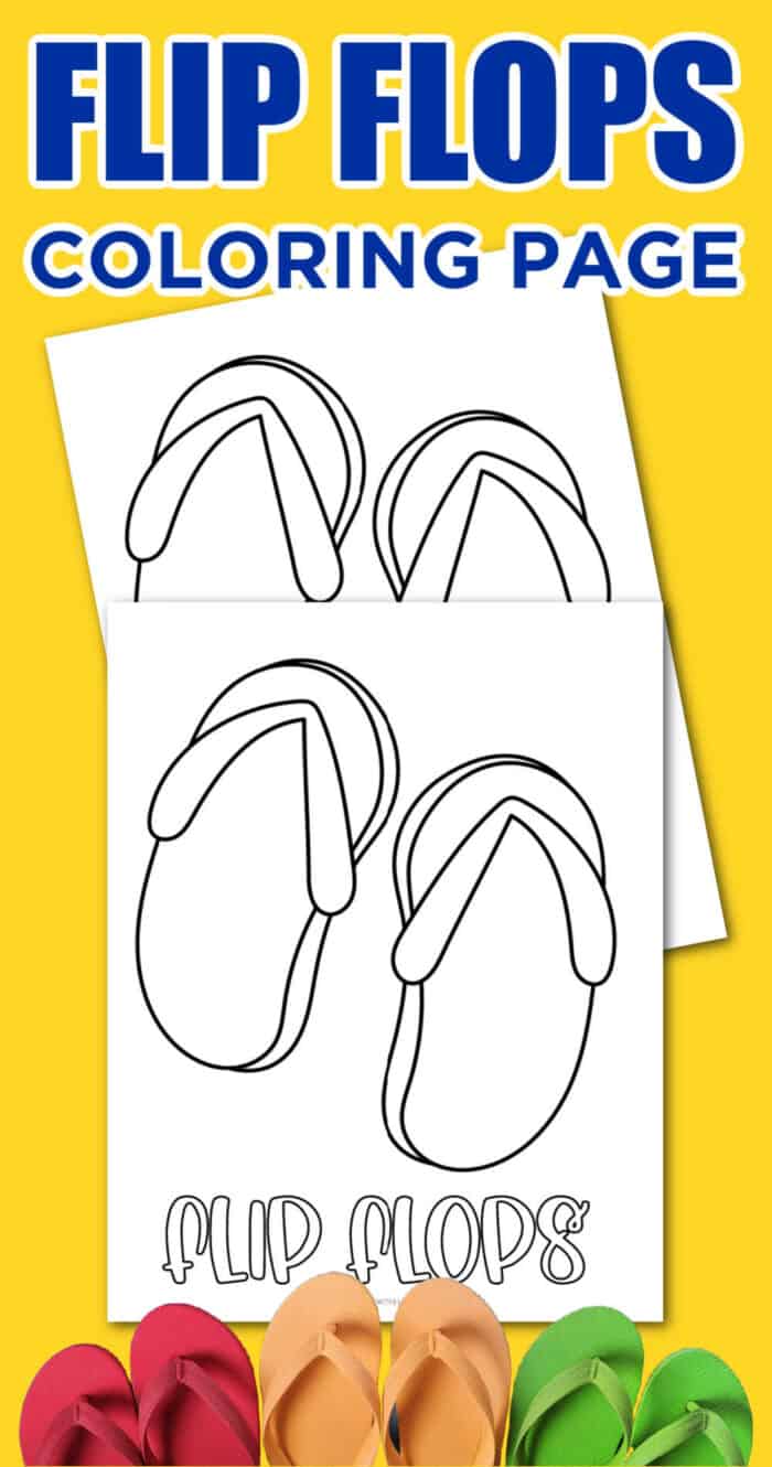 35 Coloring Pages Flip Flops 32