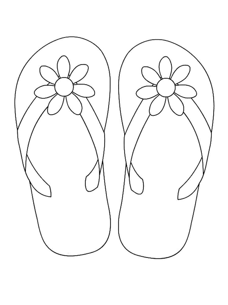 35 Coloring Pages Flip Flops 36