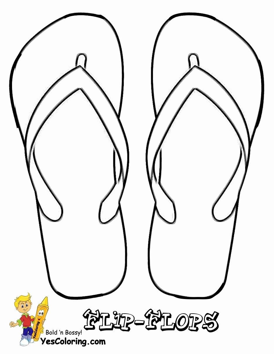 35 Coloring Pages Flip Flops 37