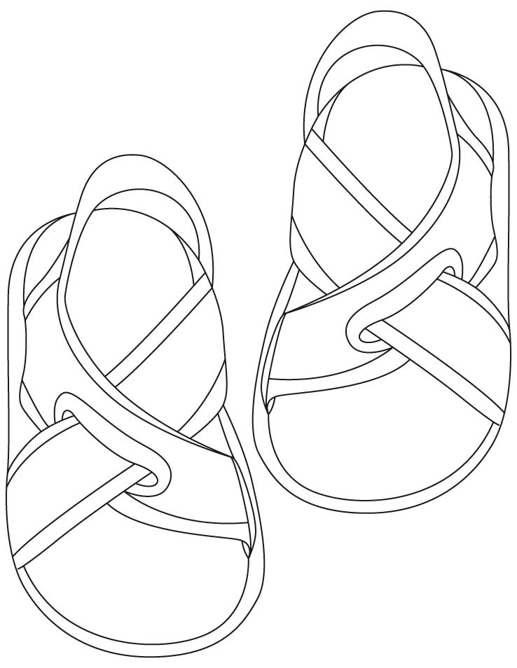 35 Coloring Pages Flip Flops 4