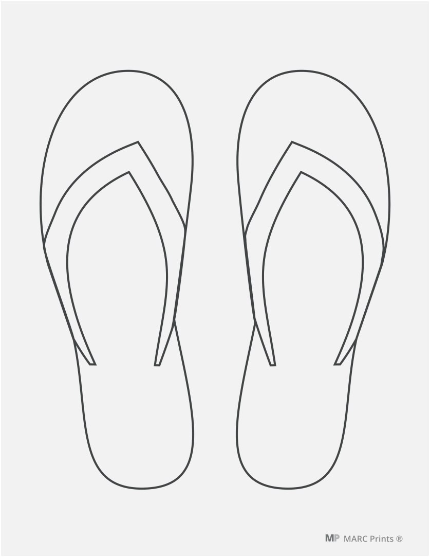 35 Coloring Pages Flip Flops 44