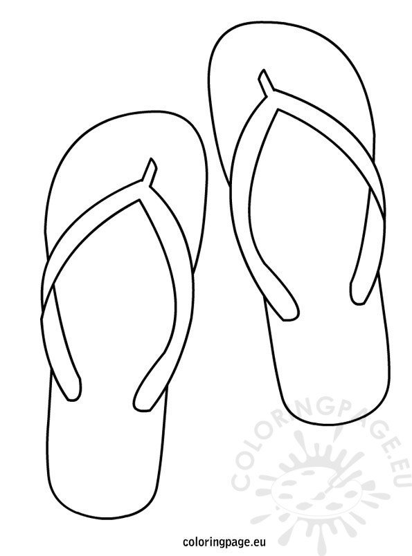 35 Coloring Pages Flip Flops 47