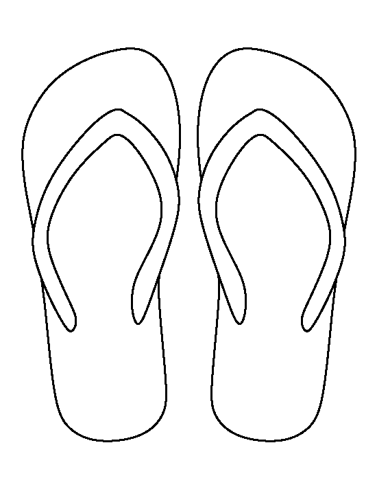 35 Coloring Pages Flip Flops 50