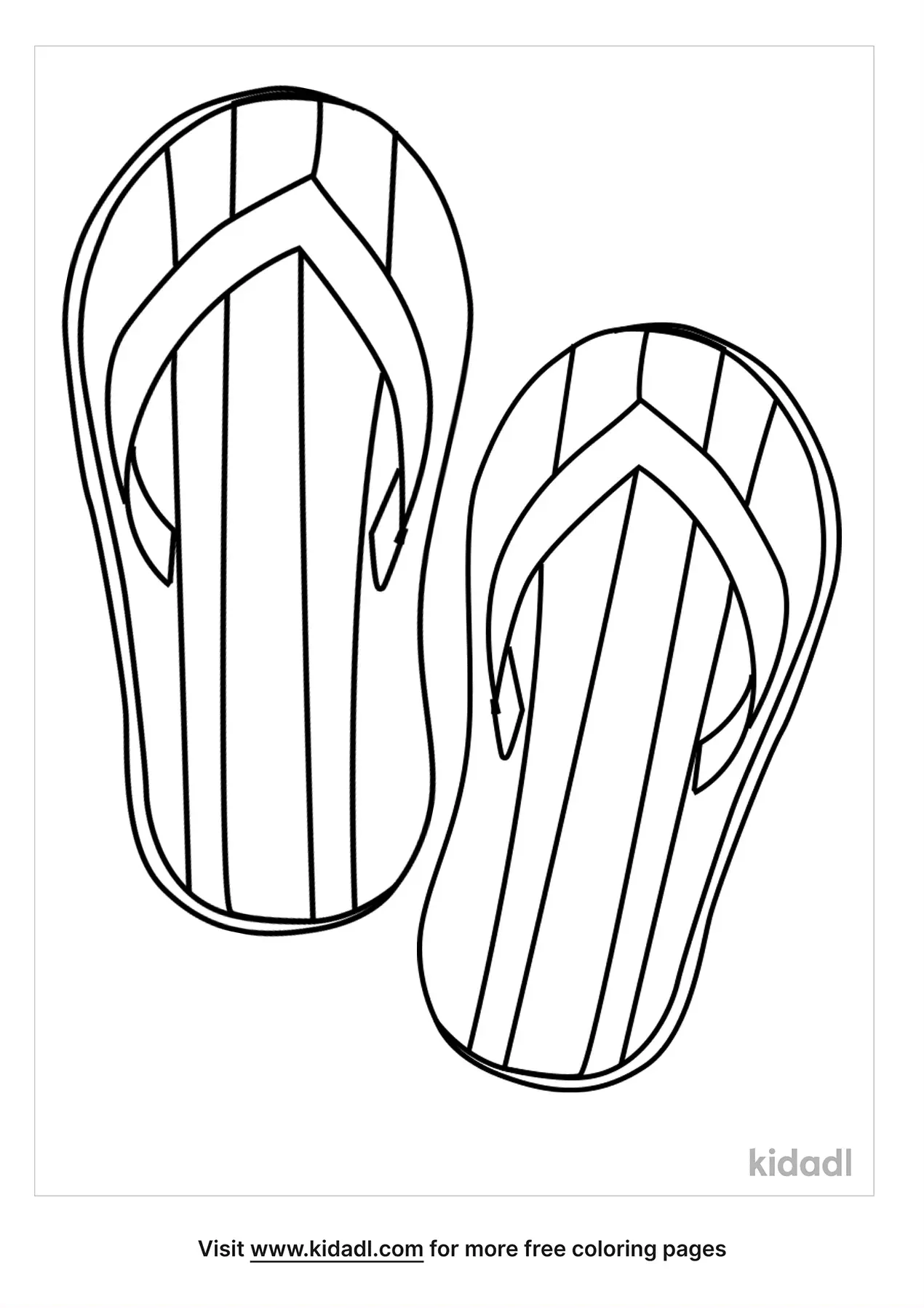 35 Coloring Pages Flip Flops 58