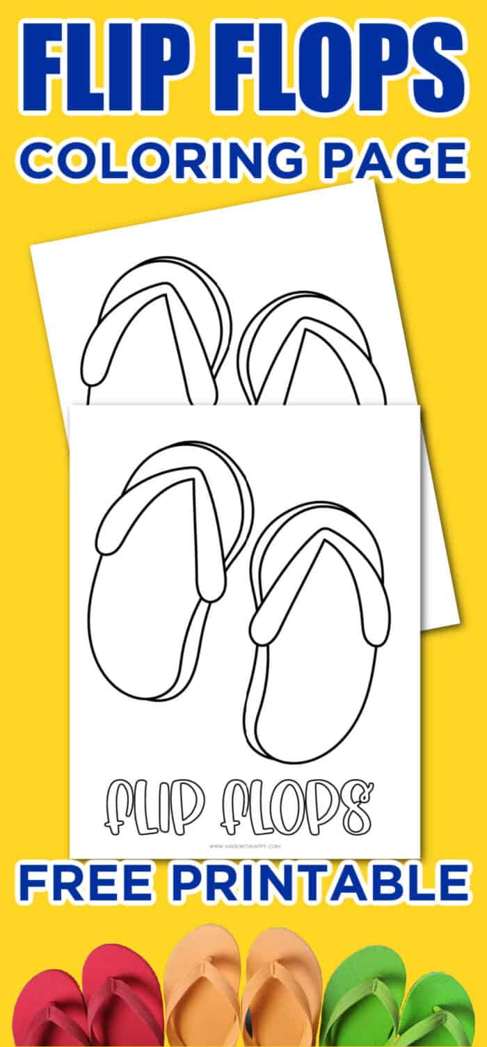 35 Coloring Pages Flip Flops 61