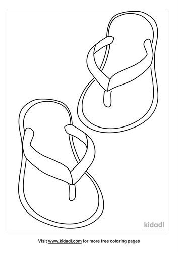 35 Coloring Pages Flip Flops 62