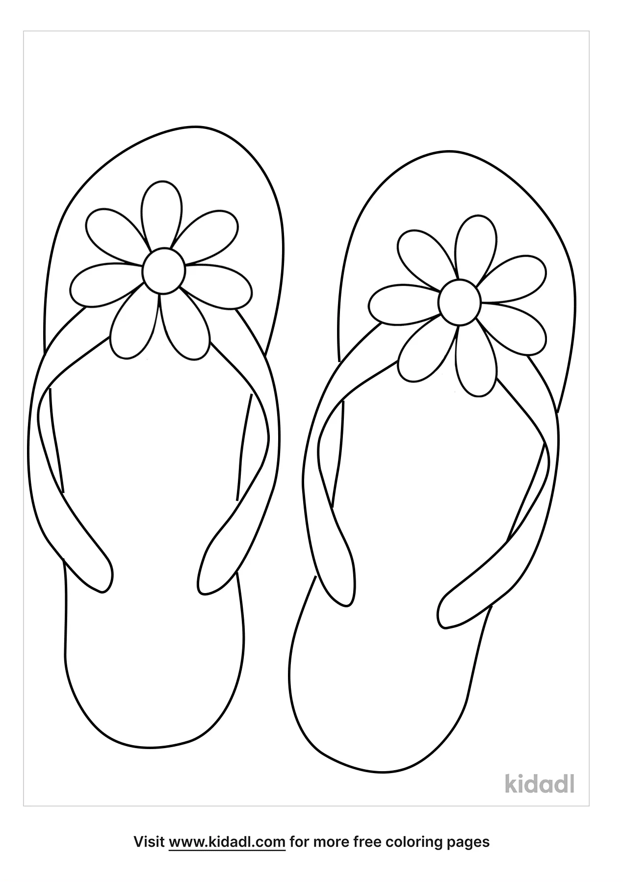 35 Coloring Pages Flip Flops 8