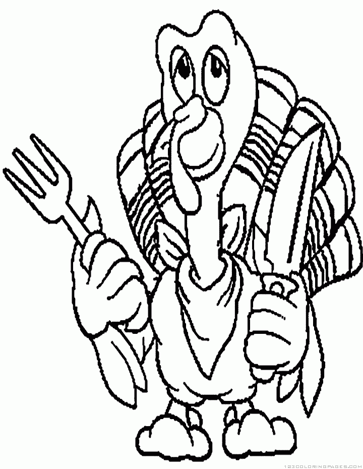 35 Coloring Picture Of A Turkey 10