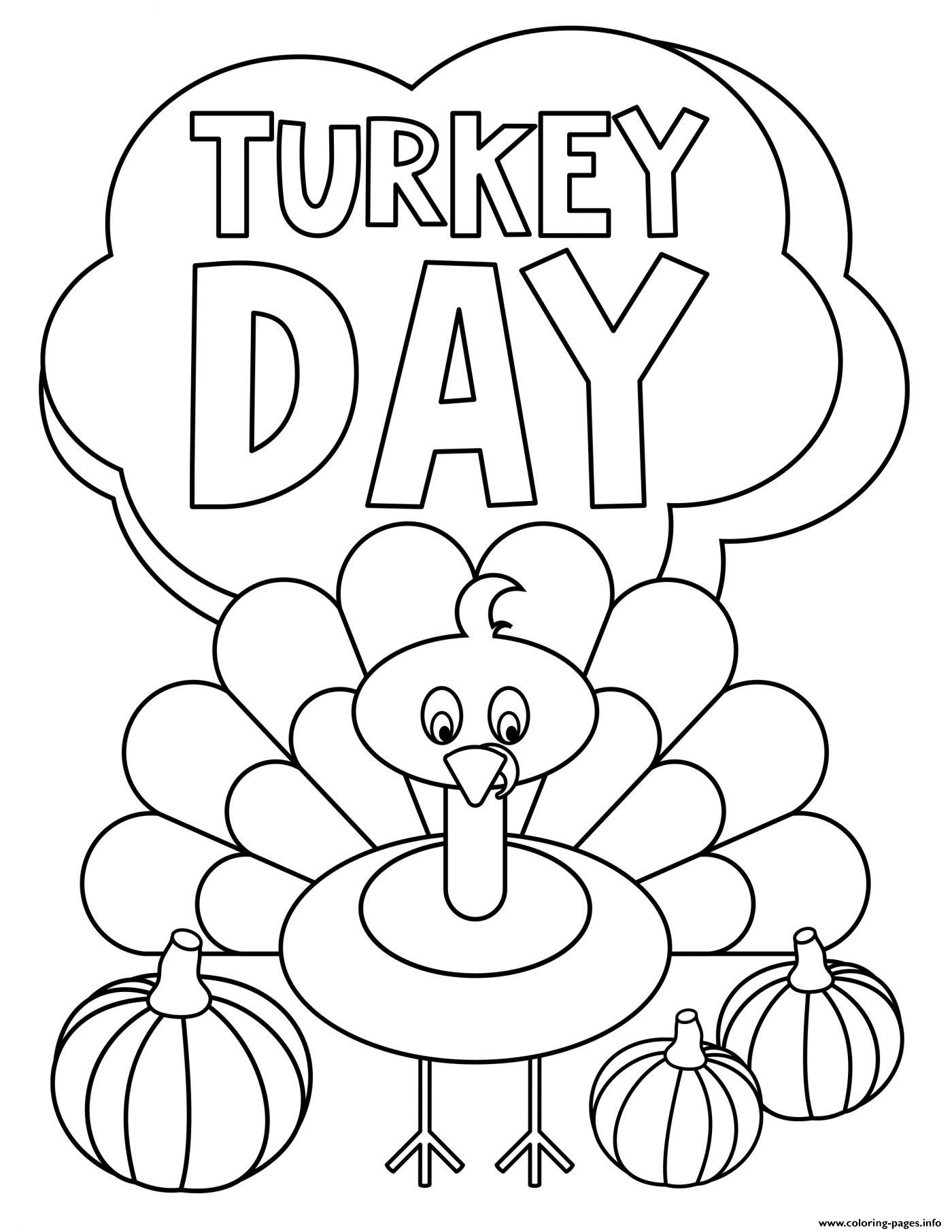 35 Coloring Picture Of A Turkey 11