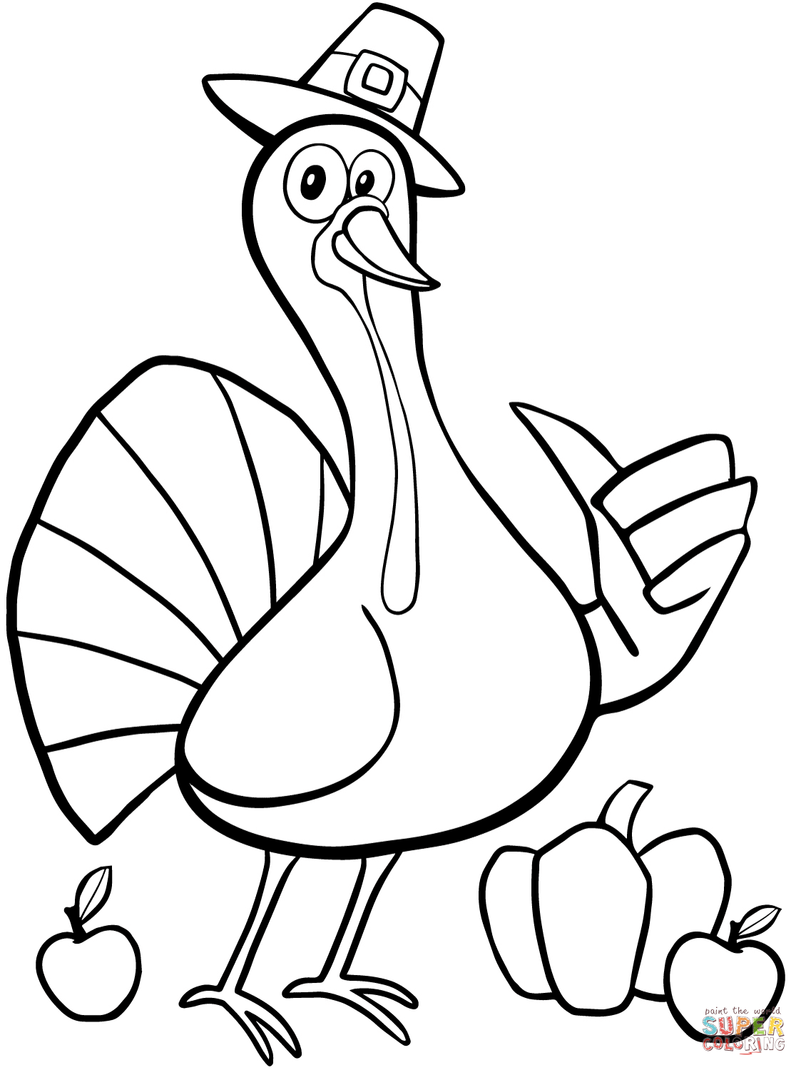 35 Coloring Picture Of A Turkey 8