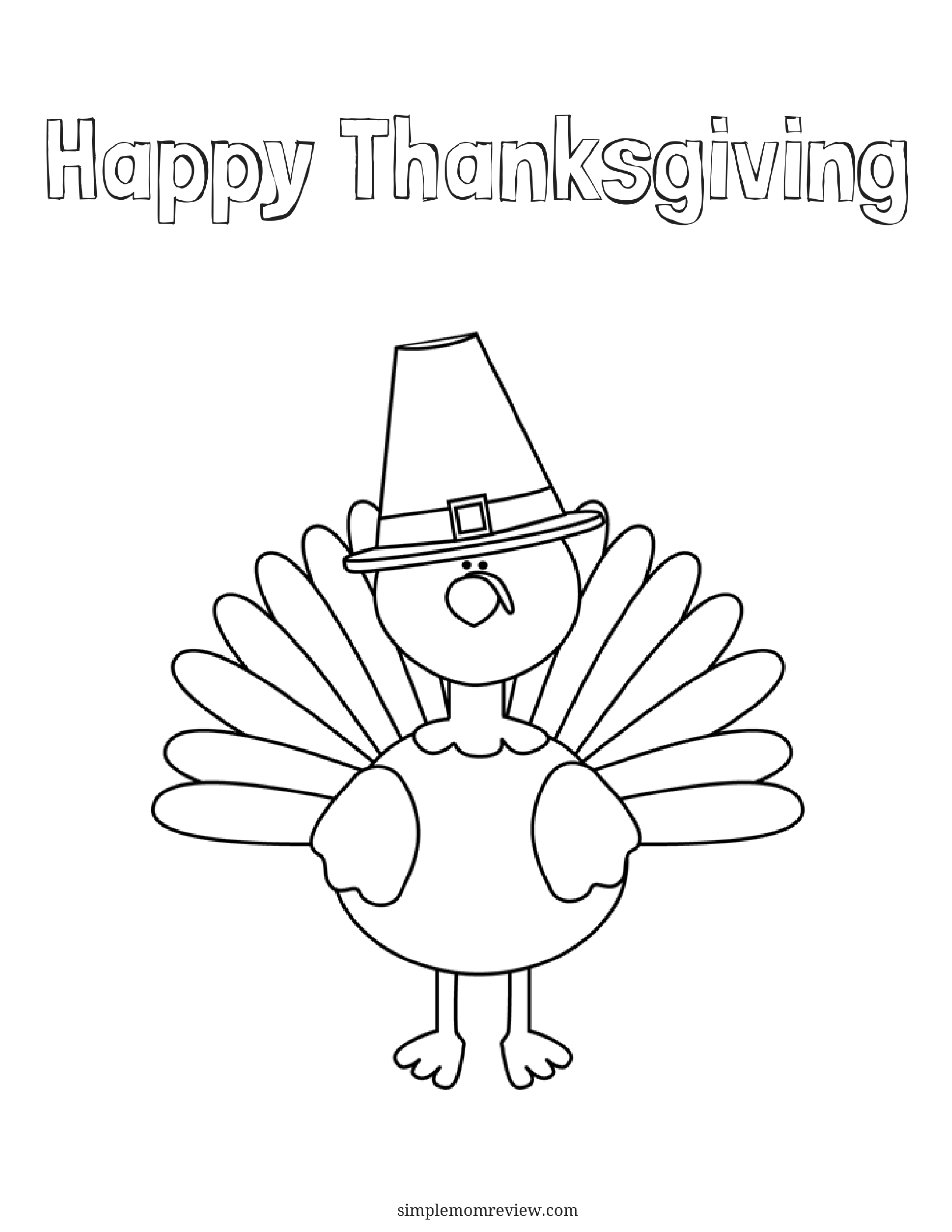 35 Coloring Picture Of A Turkey 9