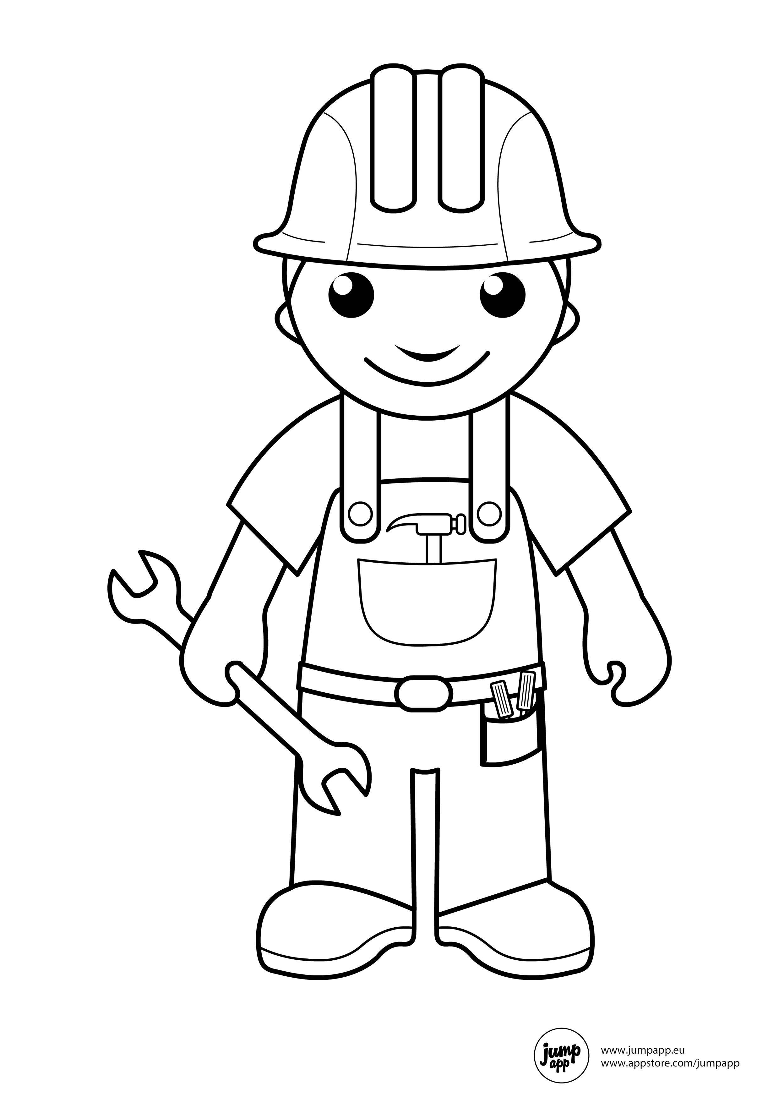 35 Community Workers Coloring Pages 16