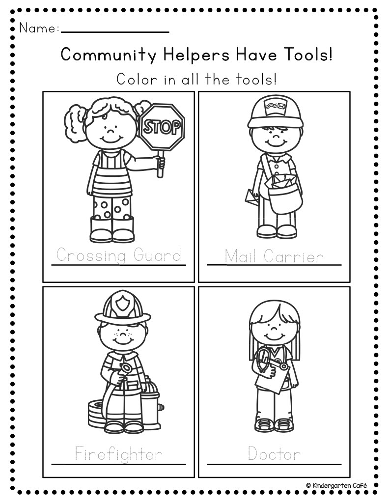 35 Community Workers Coloring Pages 24