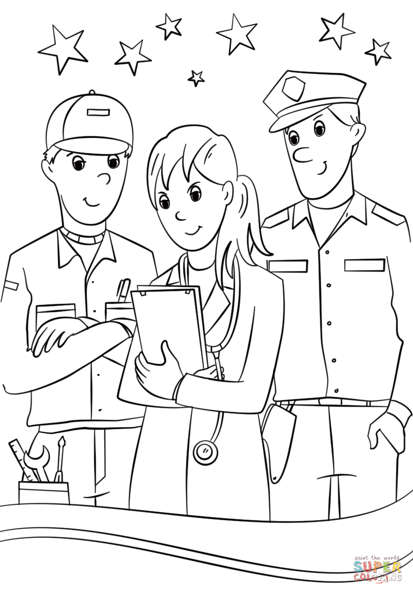 35 Community Workers Coloring Pages 40