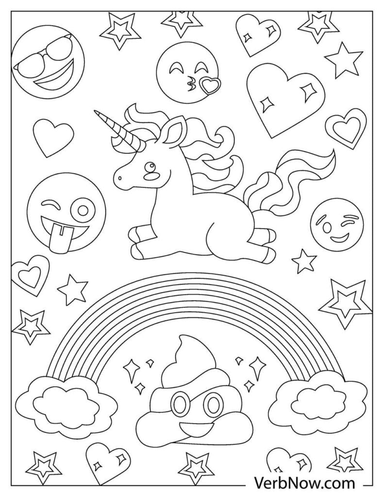 45 Coloring Emoji Pages 21