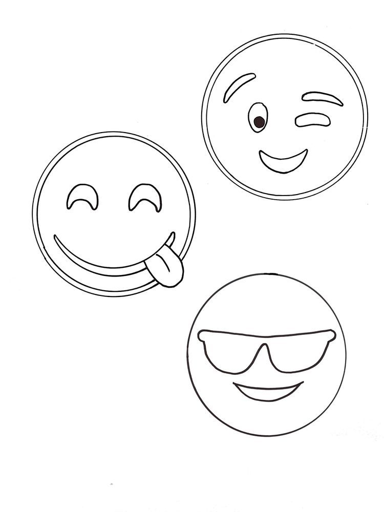 45 Coloring Emoji Pages 34