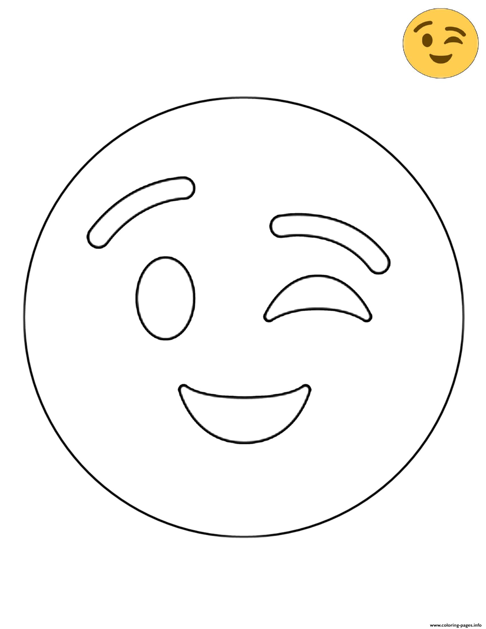 45 Coloring Emoji Pages 35