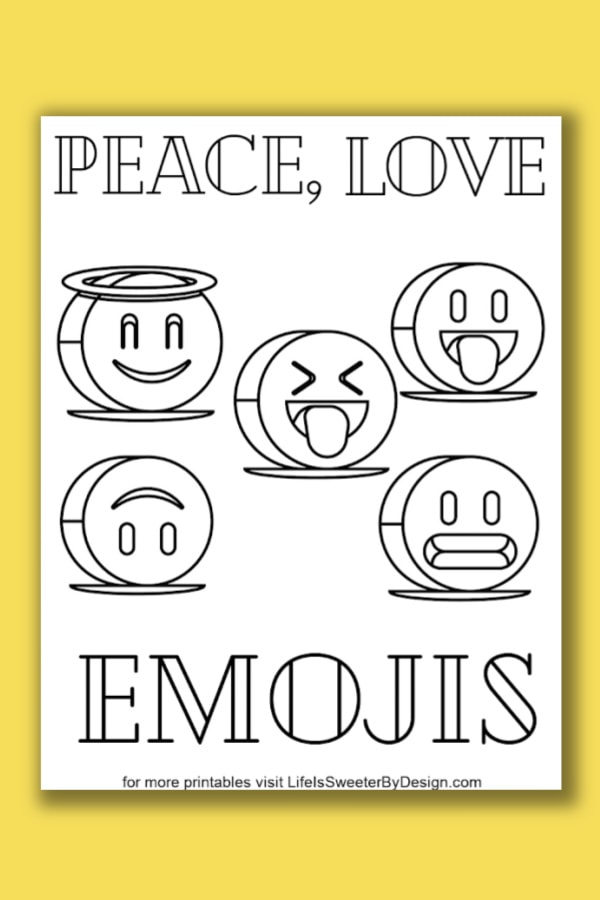 45 Coloring Emoji Pages 51