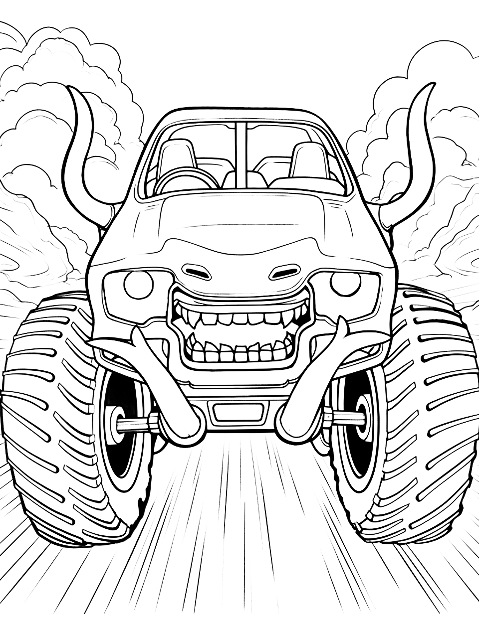 45 Coloring Pictures Monster Trucks 3