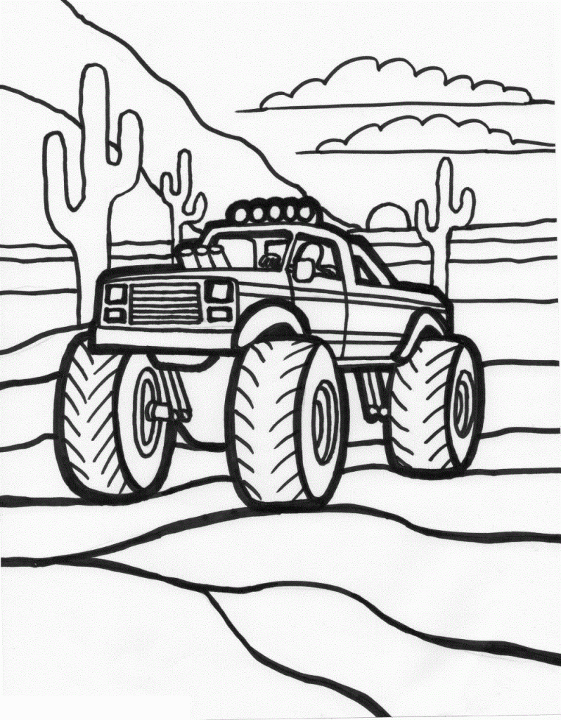 45 Coloring Pictures Monster Trucks 33