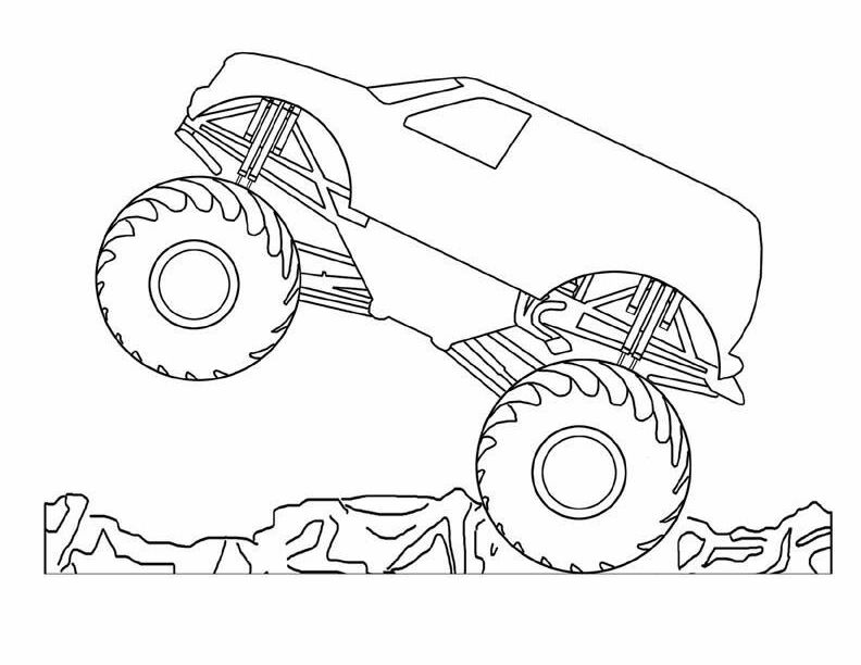 45 Coloring Pictures Monster Trucks 35