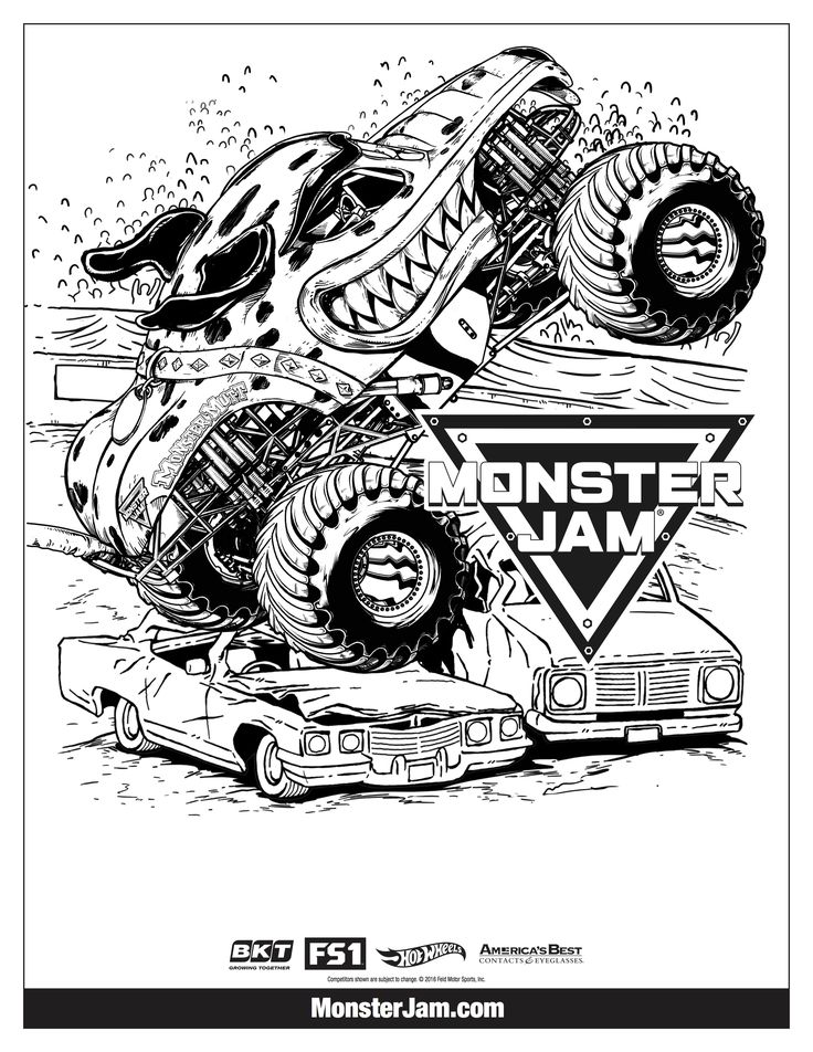 45 Coloring Pictures Monster Trucks 38