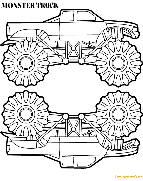 45 Coloring Pictures Monster Trucks 4