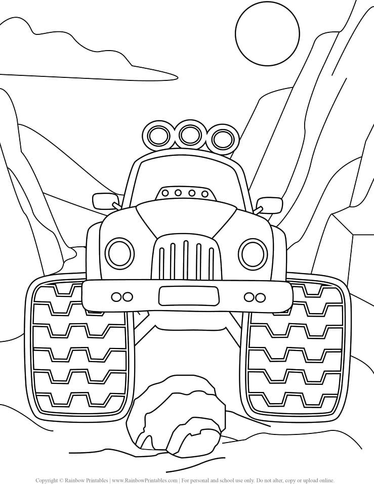 45 Coloring Pictures Monster Trucks 49