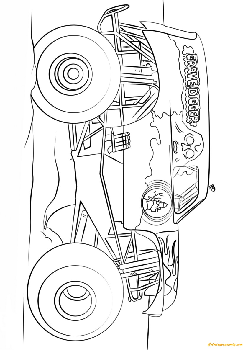 45 Coloring Pictures Monster Trucks 5