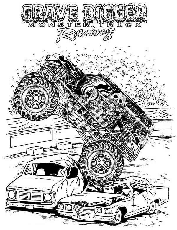 45 Coloring Pictures Monster Trucks 56