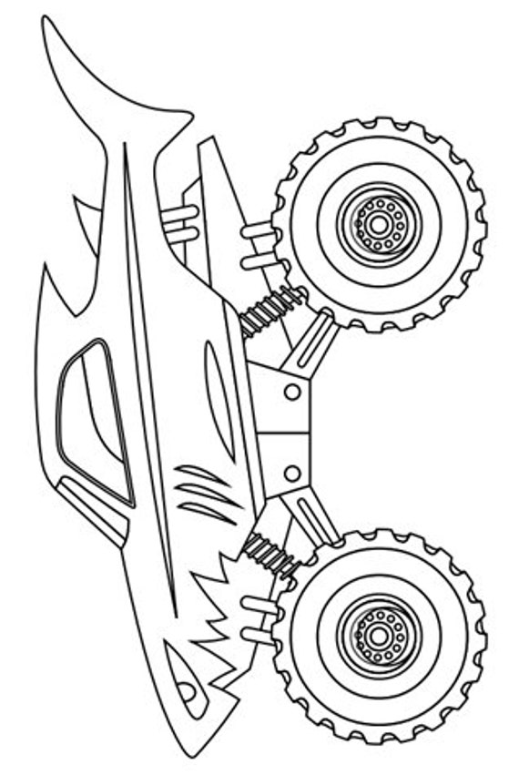 45 Coloring Pictures Monster Trucks 61