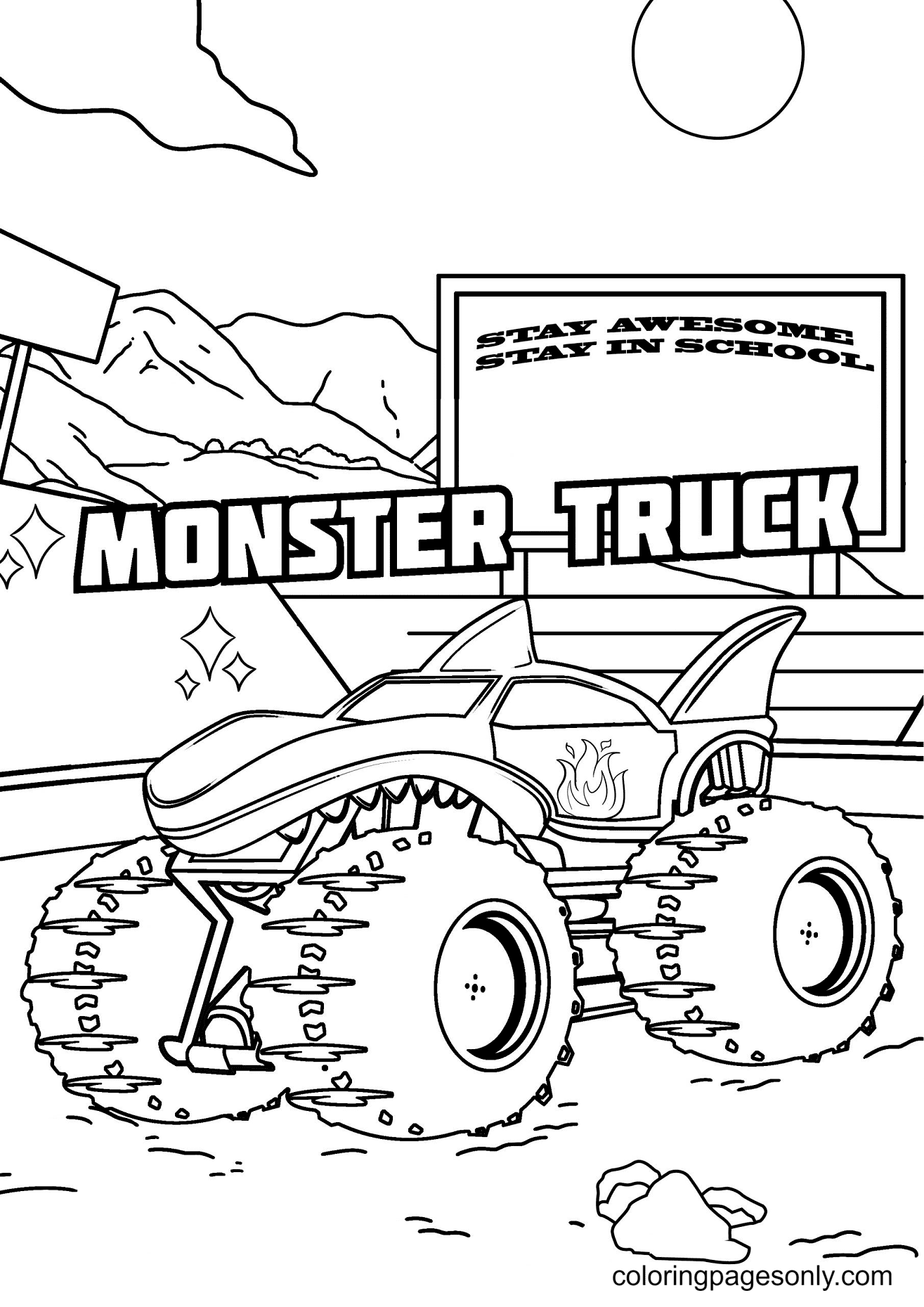 45 Coloring Pictures Monster Trucks 65