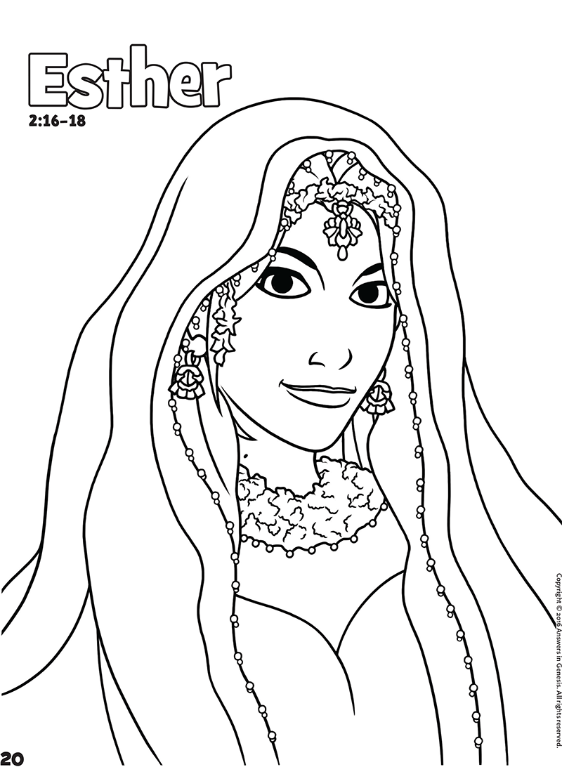 45 Esther Coloring Pages 18