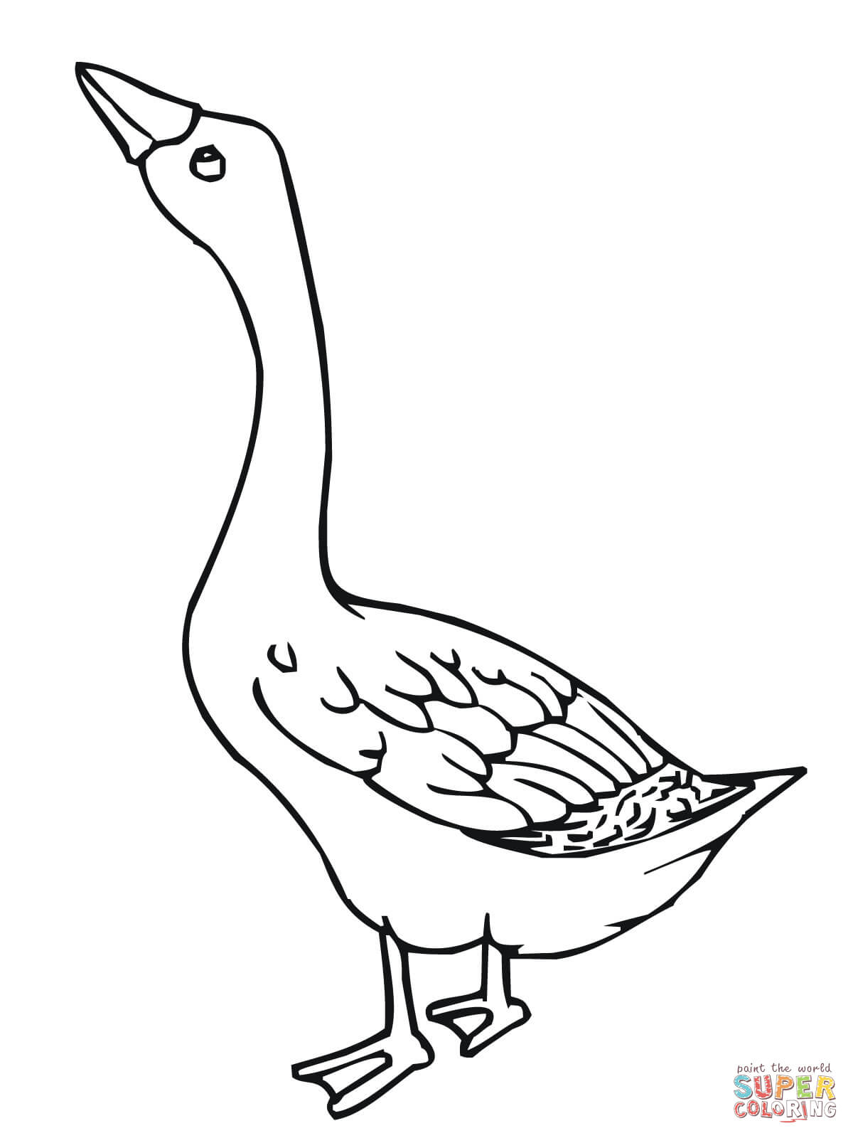 45 Goose Coloring Page 1