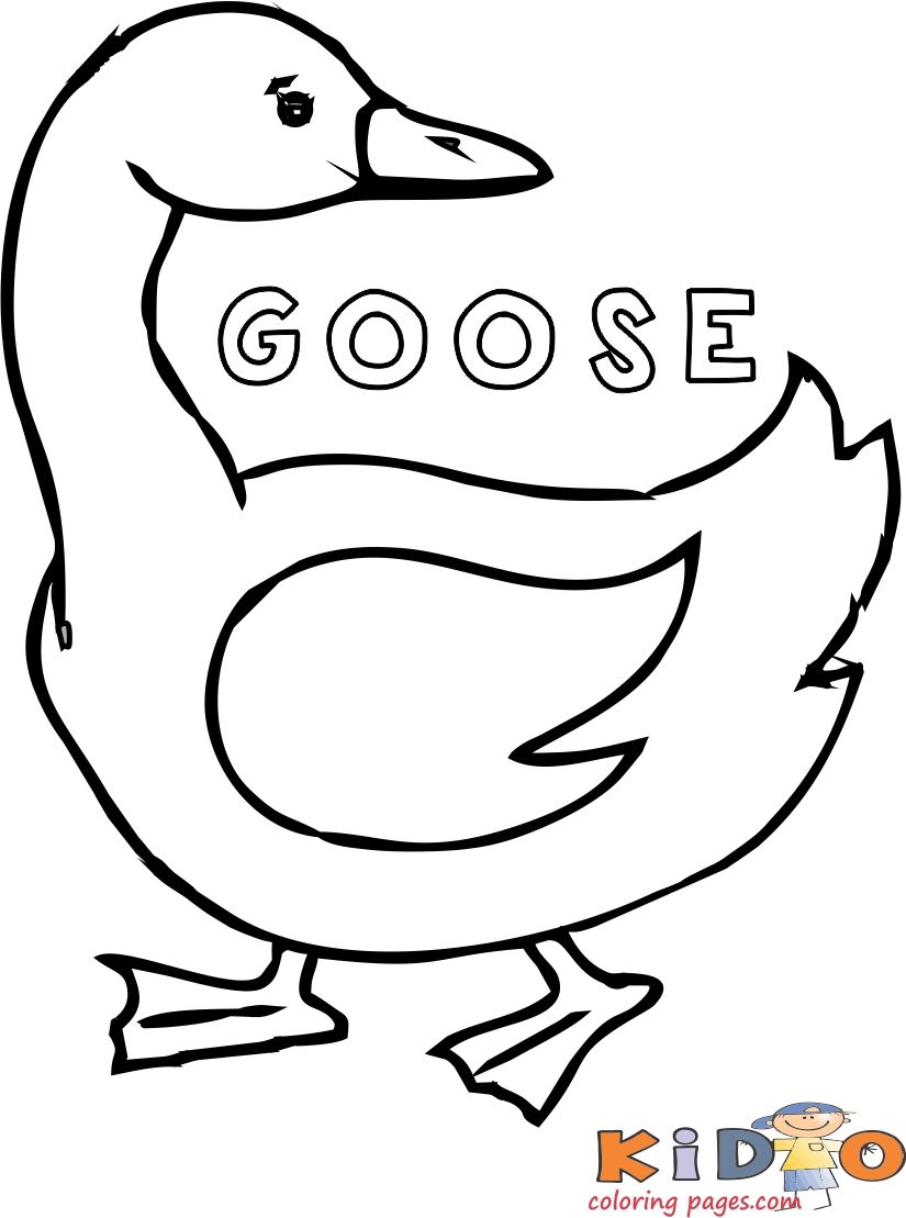 45 Goose Coloring Page 7