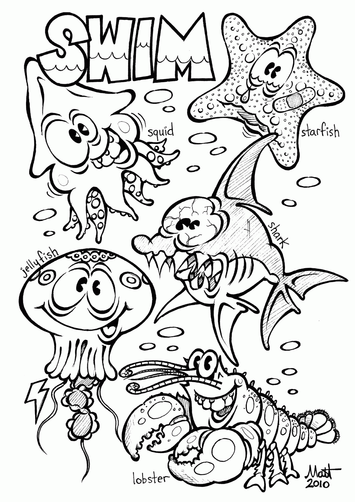 45 Ocean Coloring Sheet 17