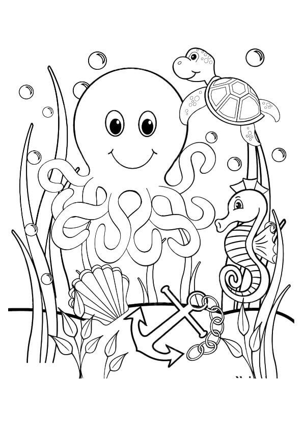 45 Ocean Coloring Sheet 23