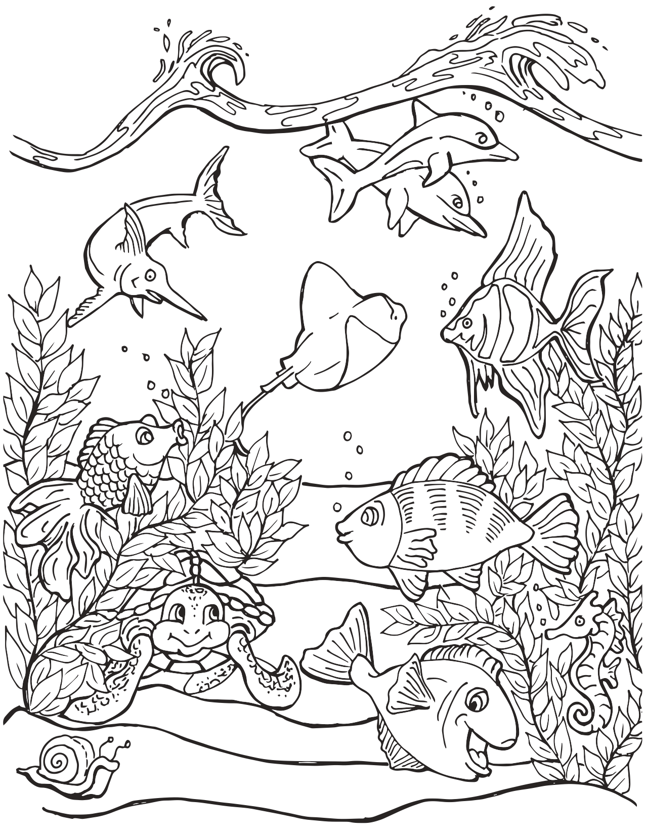 45 Ocean Coloring Sheet 26