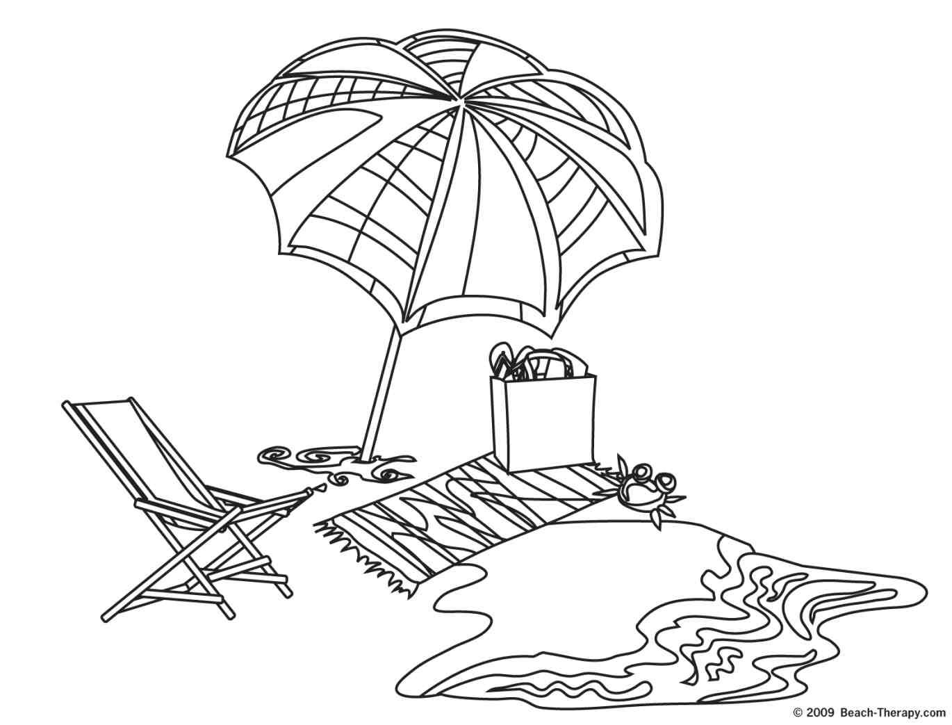 50 Beach Coloring Pictures 36