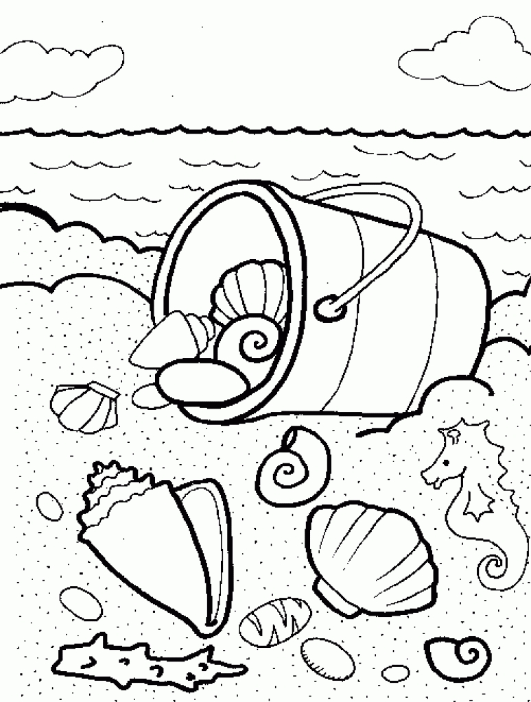 50 Beach Coloring Pictures 37