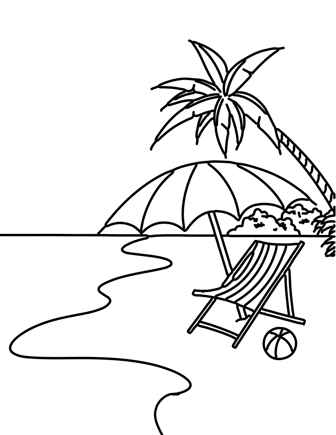 50 Beach Coloring Pictures 4