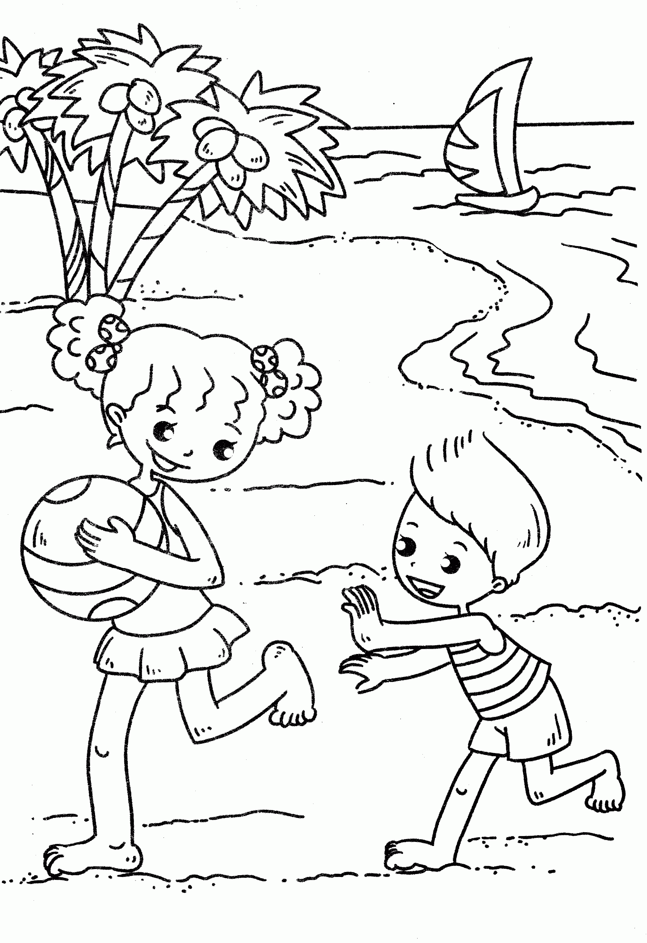 50 Beach Coloring Pictures 5