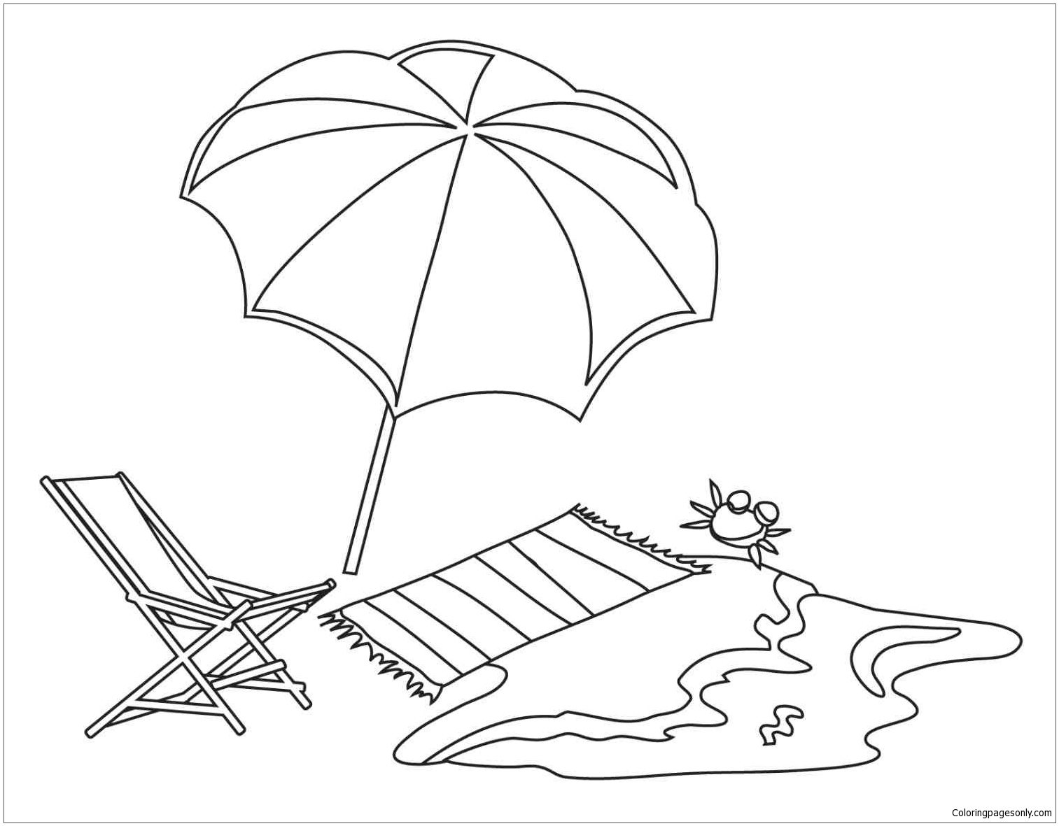 50 Beach Coloring Pictures 57