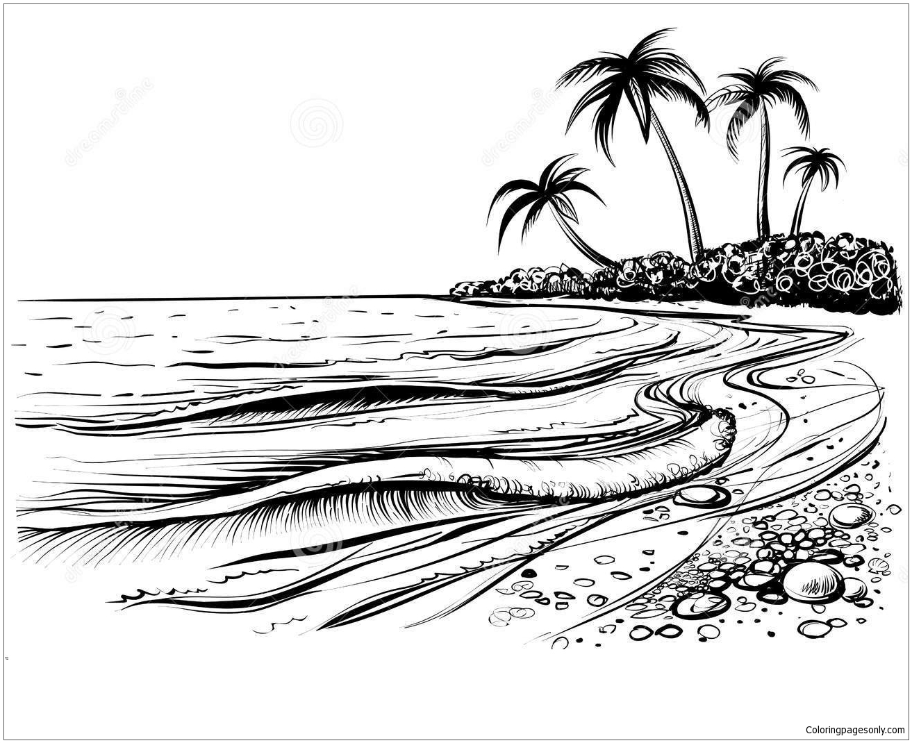 50 Beach Coloring Pictures 59