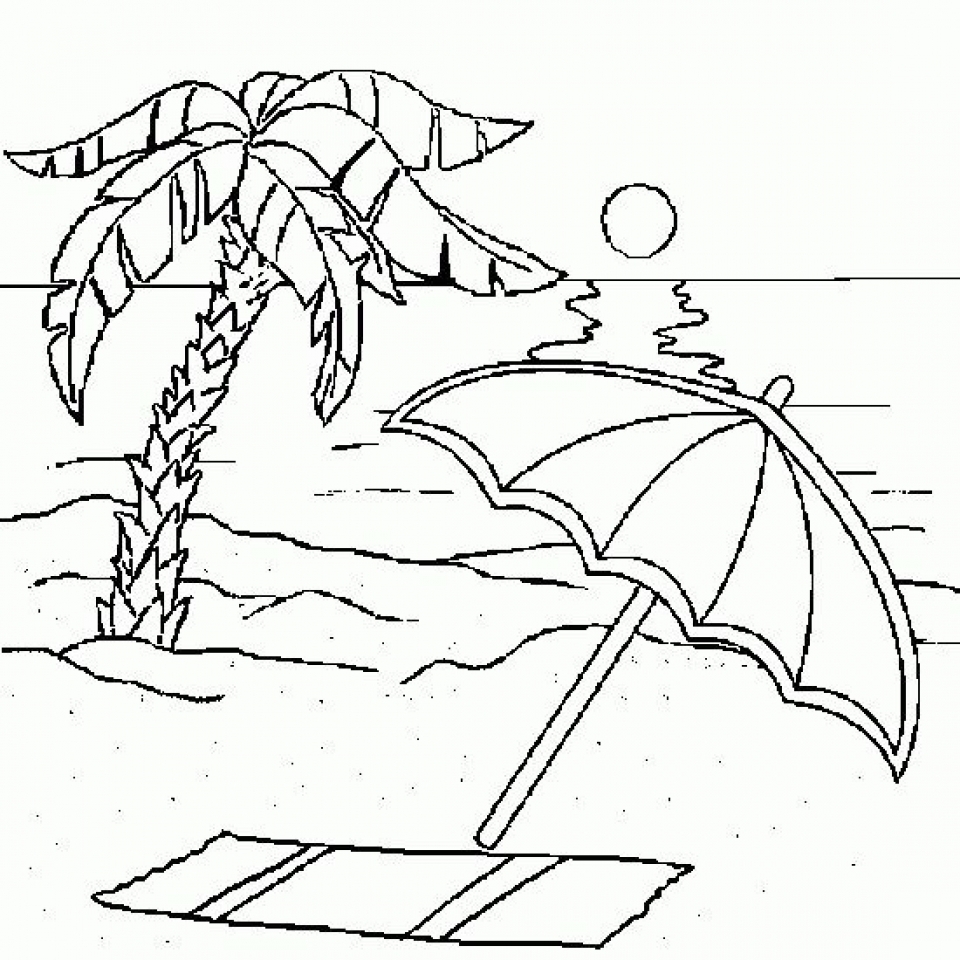 50 Beach Coloring Pictures 61