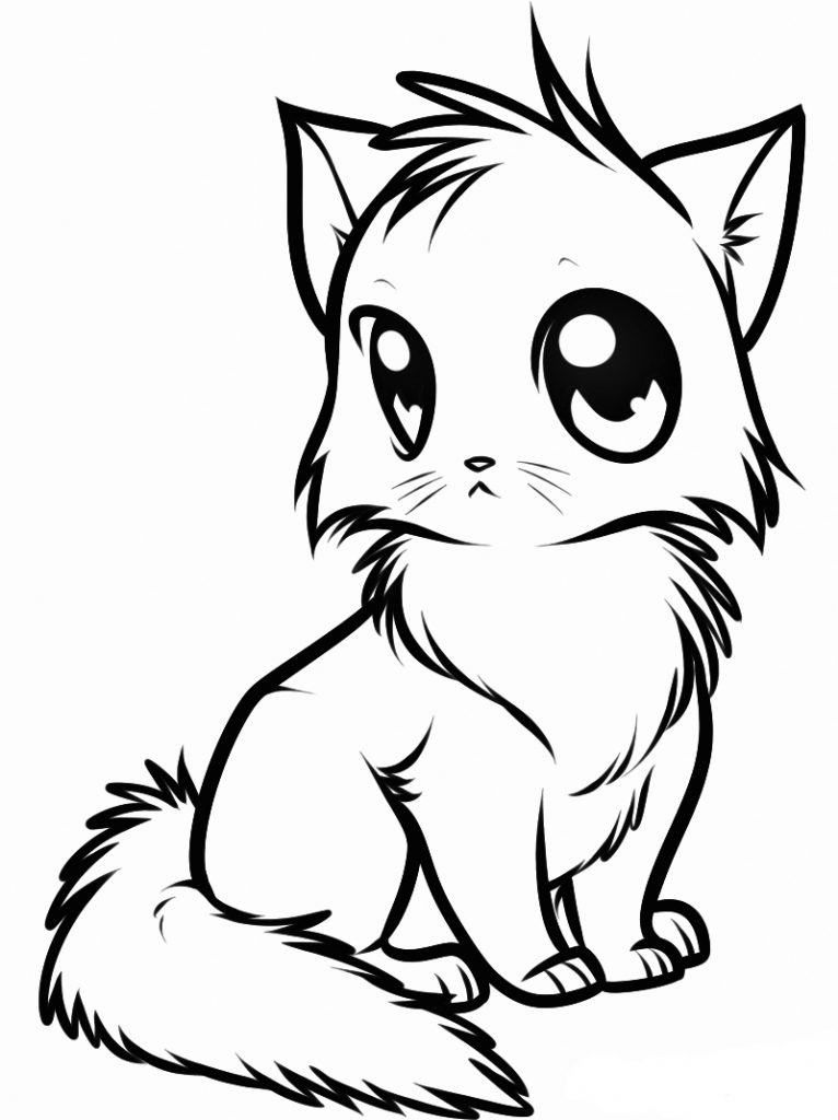 50 Cat Coloring Pages Cute 15